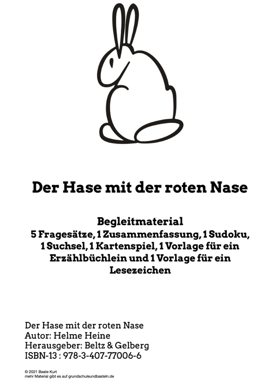 Der Hase mit der roten Nase - eine wunderbare Geschichte