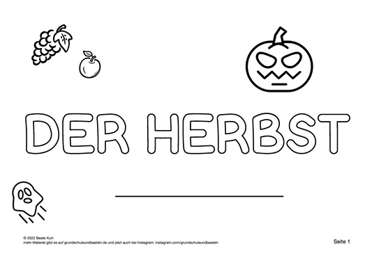 Der Herbst ist gekommen – ein Lernheft