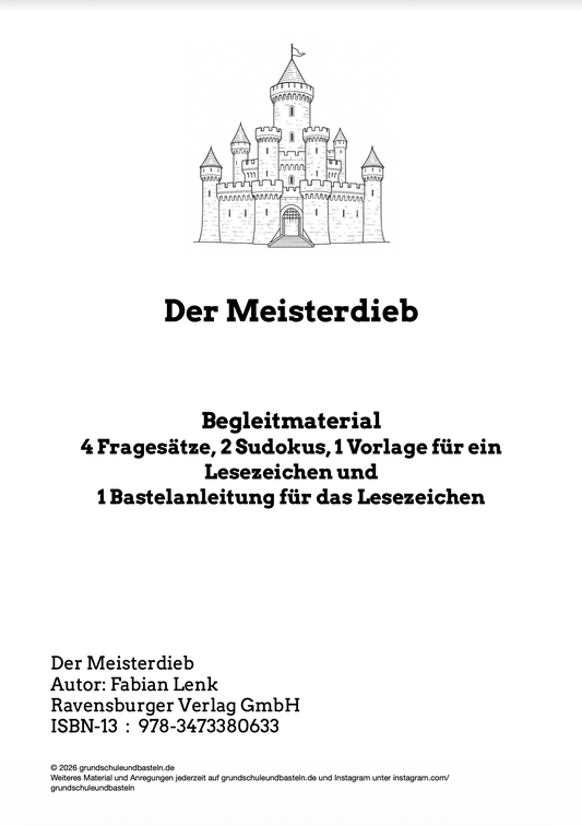 NEU bei uns: Der Meisterdieb - Begleitmaterial