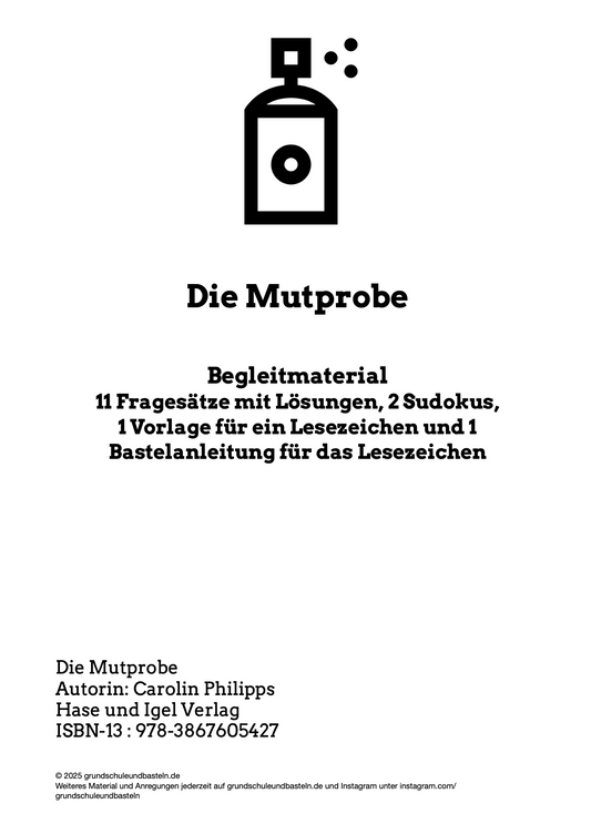 Die Mutprobe - eine Klassenlektüre