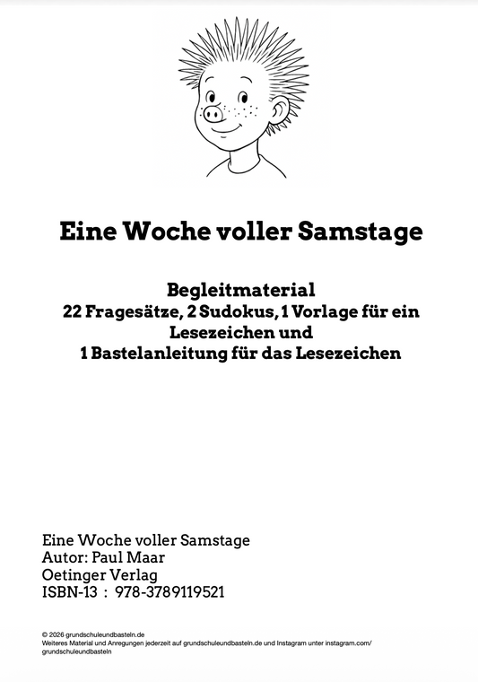 Eine Klassenlektüre lesen: Eine Woche voller Samstage