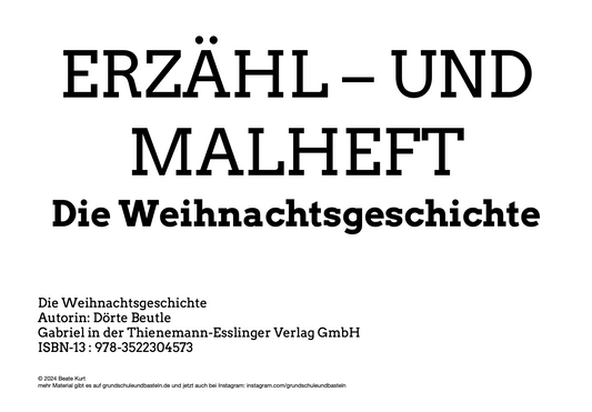 Die Weihnachtsgeschichte erzählen