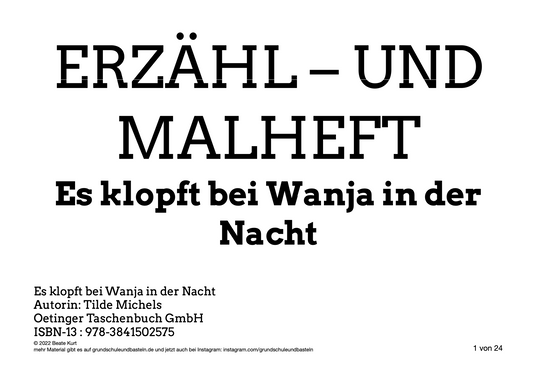 Lesen oder Vorlesen: Es klopft bei Wanja in der Nacht