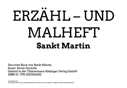Mit Reimen die Geschichte zu Sankt Martin lernen