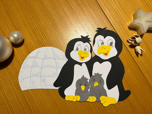 Winter: Familie Pinguin basteln
