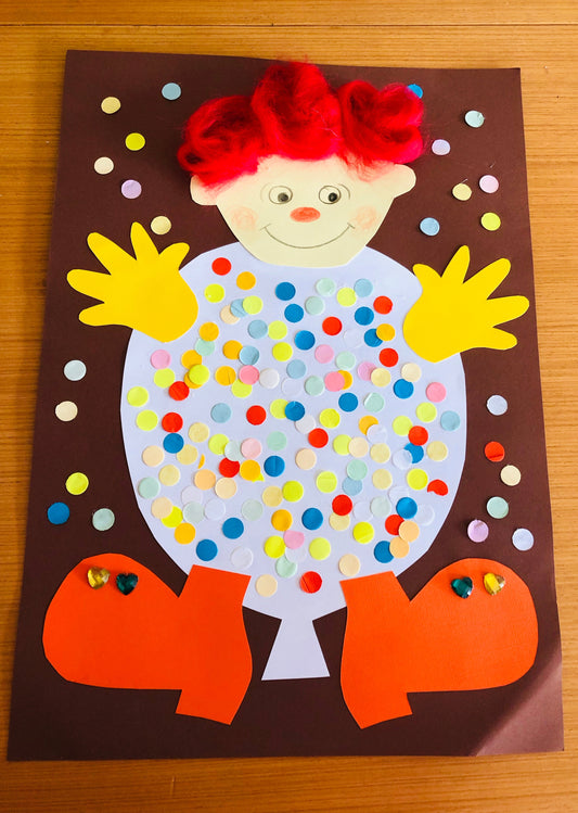 Im Fasching: Collage Pünktchen