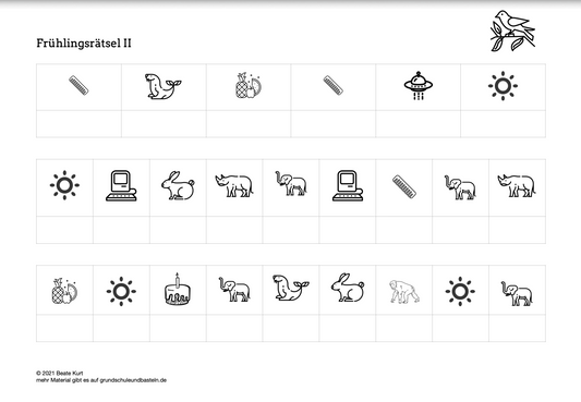 Im Frühling: Rätselspaß 2