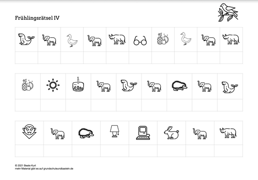 Im Frühling: Rätselspaß 4