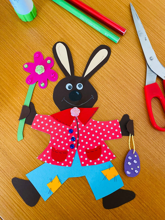 Im Frühling: Hase Felix basteln