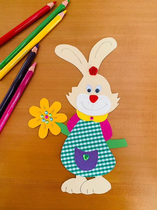Im Frühling: Ein Hasenmädchen basteln