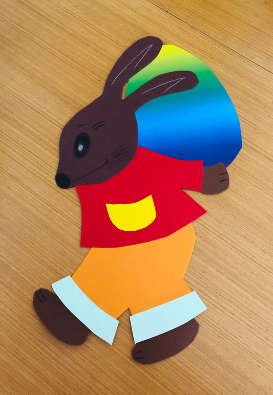 Im Frühling: Osterhäschen mit Ei basteln