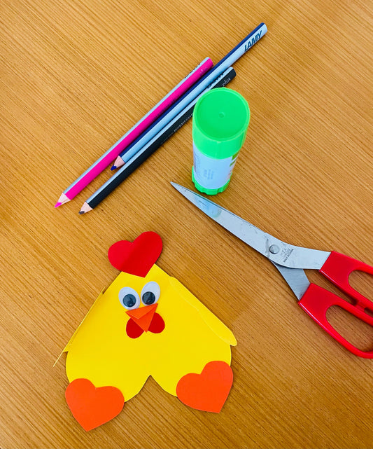 Im Frühling: Ein kleines Herz-Küken basteln