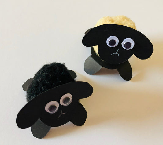 Im Frühling: Kleines Pompon-Schaf basteln
