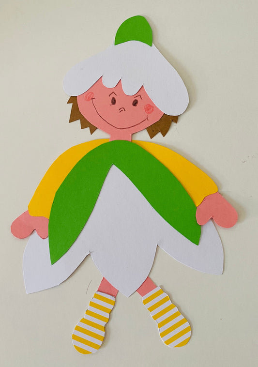 Im Frühling: Ein Schneeglöckchenkind basteln