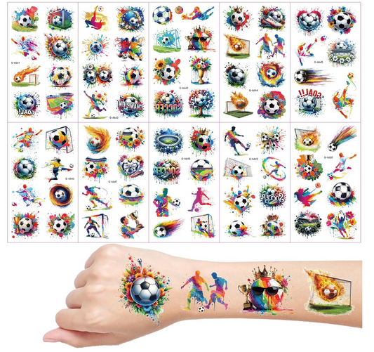 Vorfreude auf die Fußball-WM: Fußball-Tattoos für die Kinder