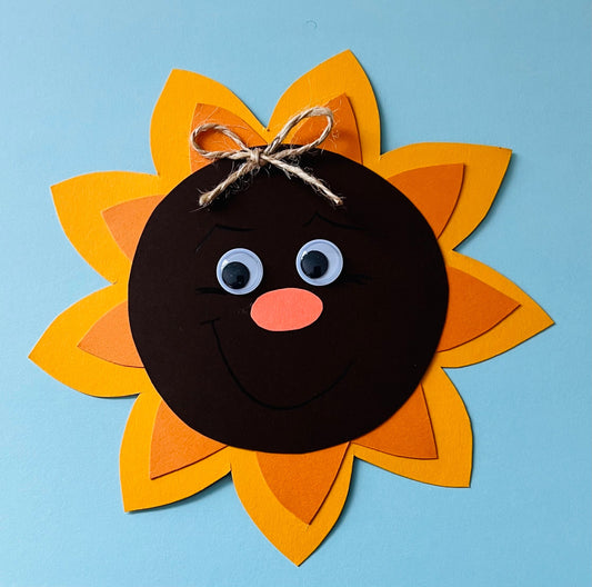 Im Sommer: Kleine Sonnenblume basteln