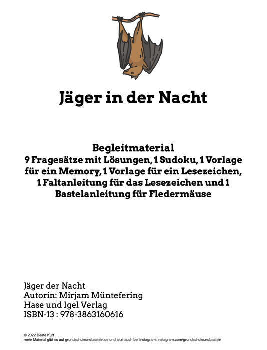 Jäger der Nacht – eine wunderbare Lektüre