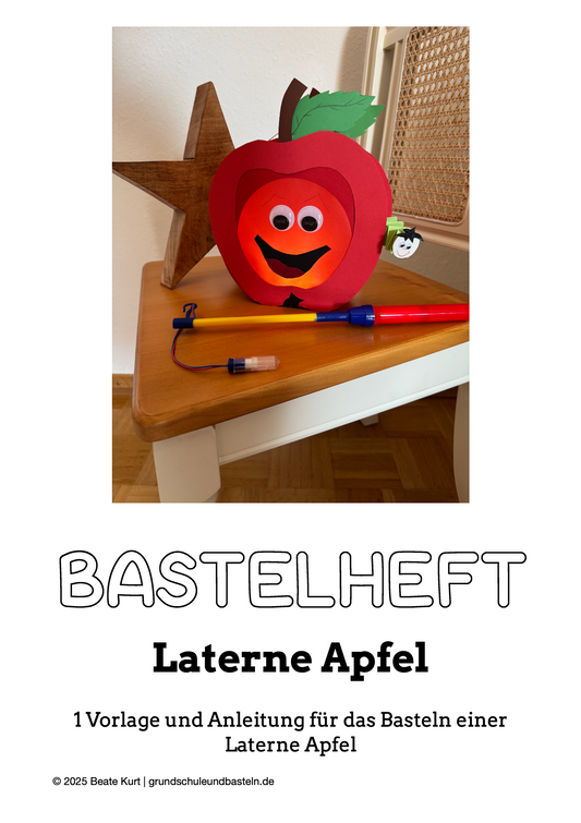 Laternenzeit: ein Bastelheft – Laterne Apfel