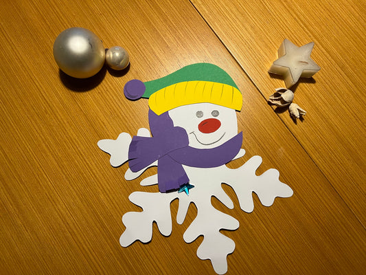 Winter: Lustiges Schneeflöckchen basteln