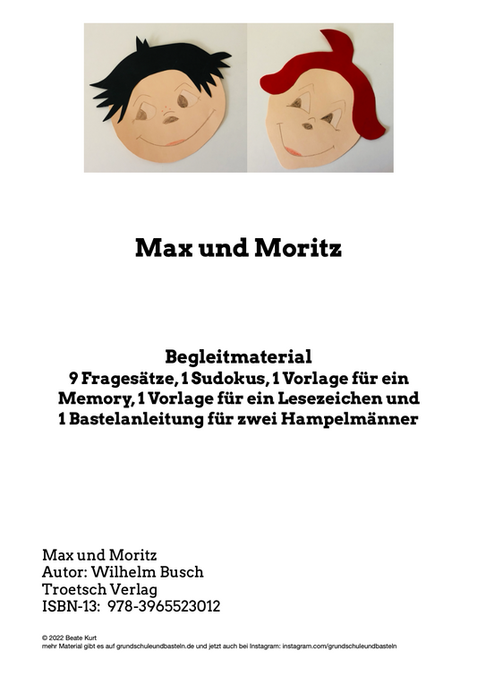 Mein Buchtipp: Max und Moritz mit Begleitmaterial