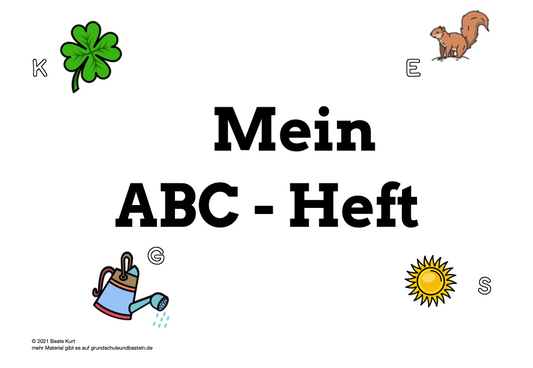 Das Alphabet üben – ein Lernheft
