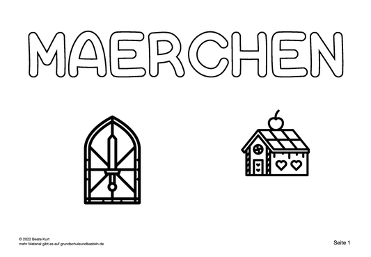 Selbstständiges Arbeiten: Lapbook - Märchen