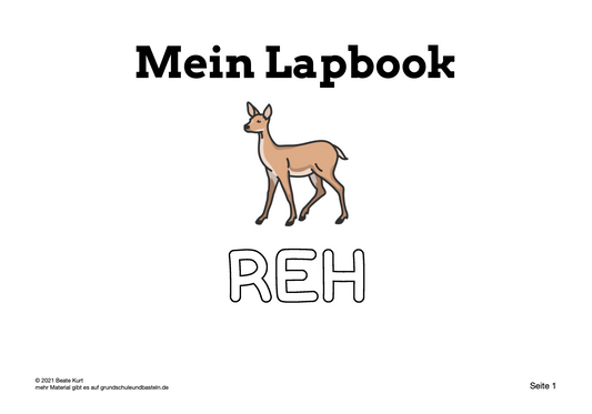 Lapbook: Das Reh