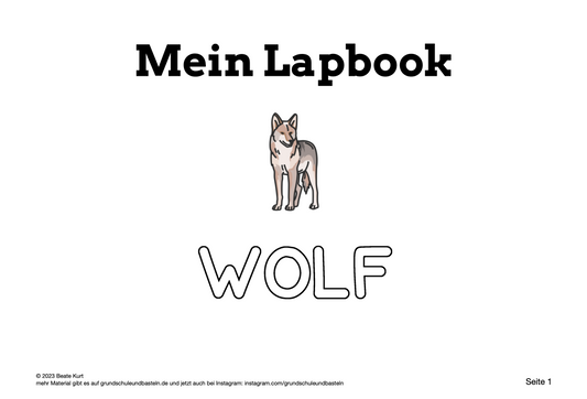Wolf, Wildschwein und Fledermaus - spannende Arbeitsmaterialien