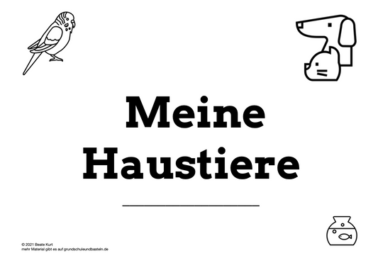 Das Thema Haustiere vertiefen – Ein Lernheft
