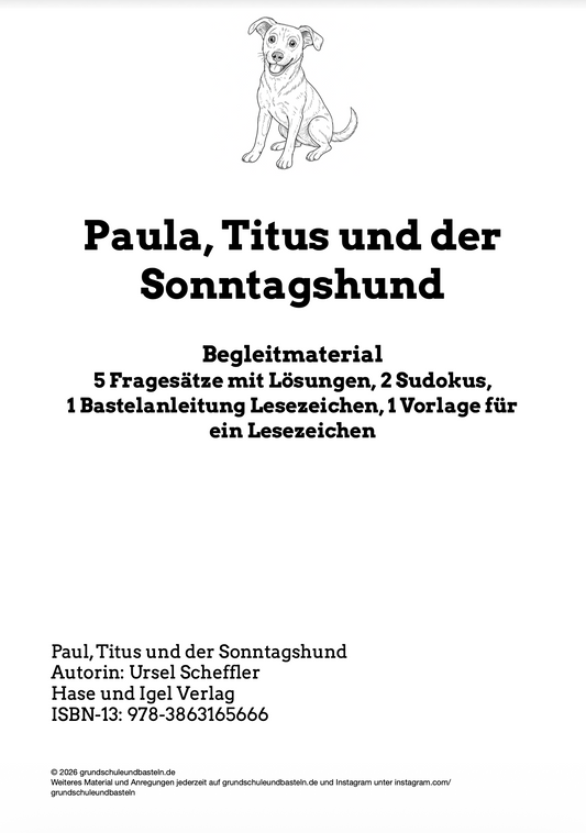 Eine interessante Lektüre lesen - Paula, Titus und der Sonntagshund