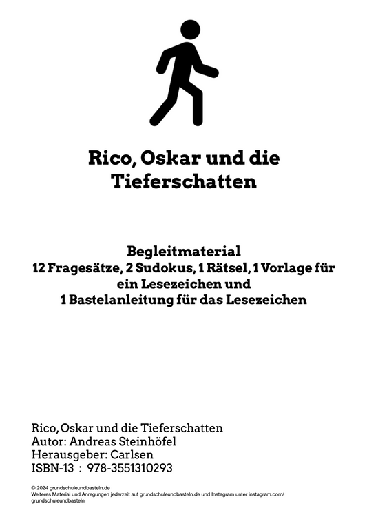 Gemeinsam lesen: Klassenlektüre – Rico, Oskar und die Tieferschatten