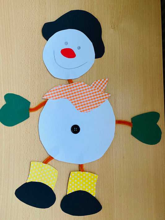 Im Winter: Schneemann Kalle basteln