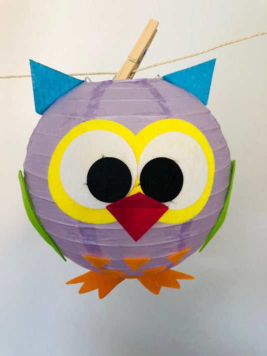 Im Sommer: Lampion für Party basteln - Eule