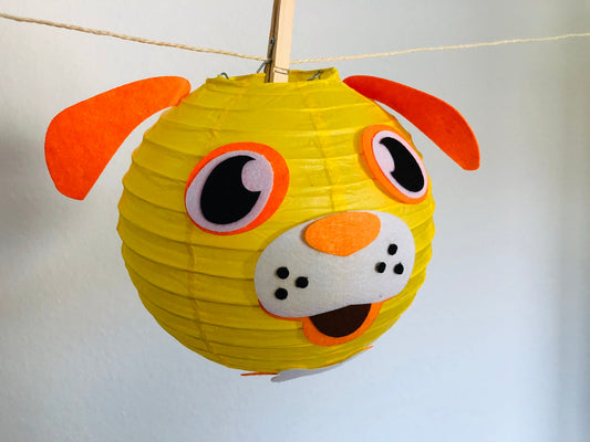 Im Sommer: Lampions für Party basteln - Hund