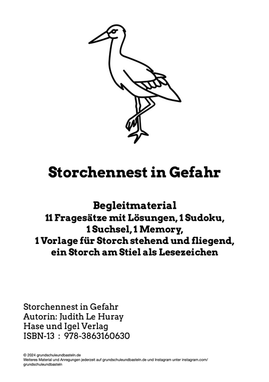 Auf der Wiese: Gesamtlektüre Storchennest in Gefahr