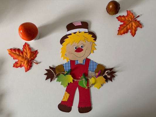 Herbst: Strohmann Paule basteln