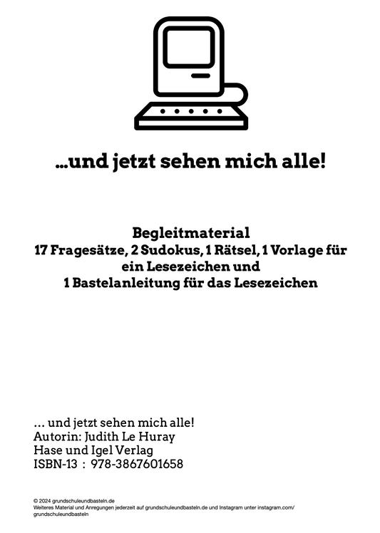 Und jetzt sehen mich alle – eine Klassenlektüre