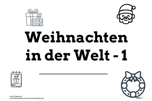Weihnachten in der Welt - ein Lernheft