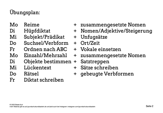 Diktate planen und üben