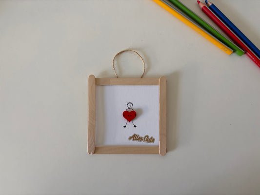 Zum Mutter- und Vatertag: Ein Bildchen mit einem Herzkind