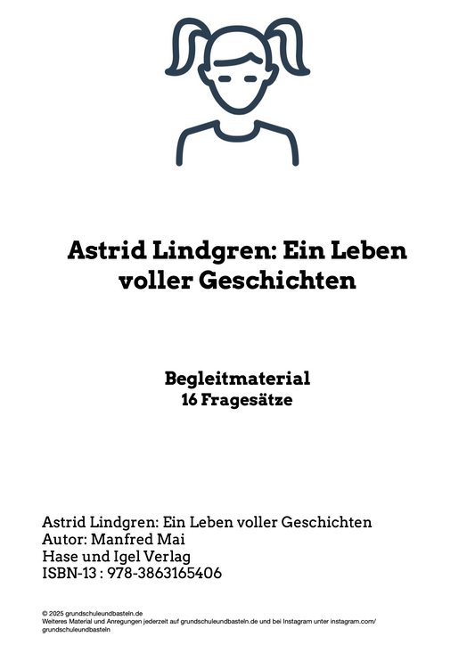 Begleitmaterial: Astrid Lindgren – Ein Leben voller Geschichten