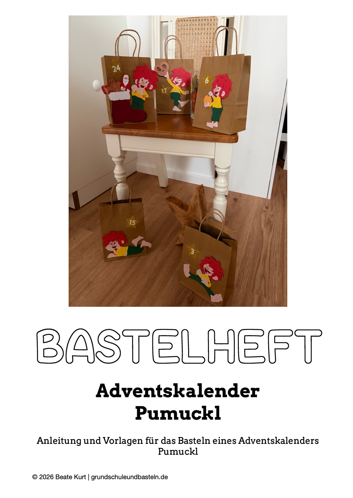 Bastelheft: Adventskalender Pumuckl