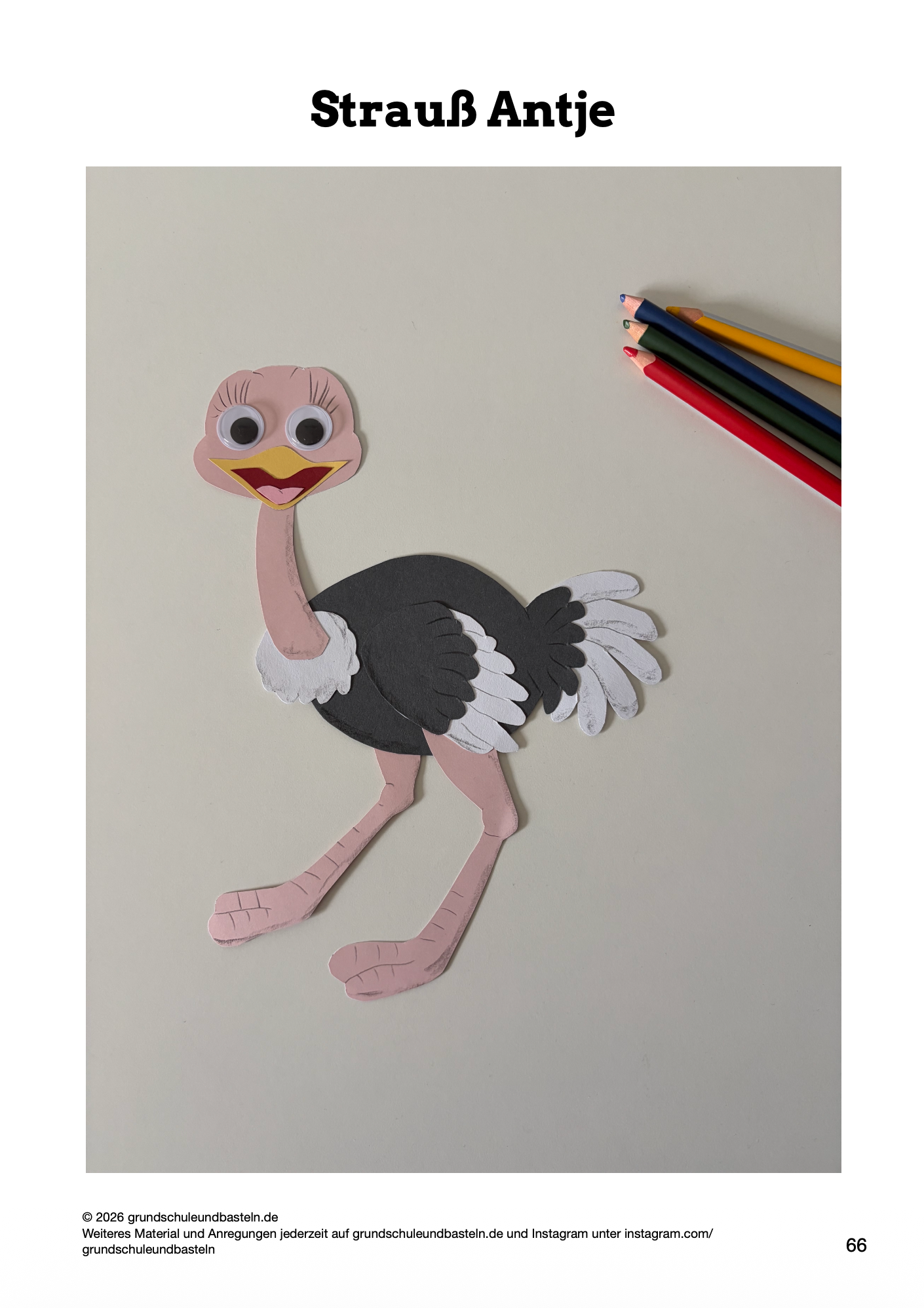 Bastelheft: Vögel