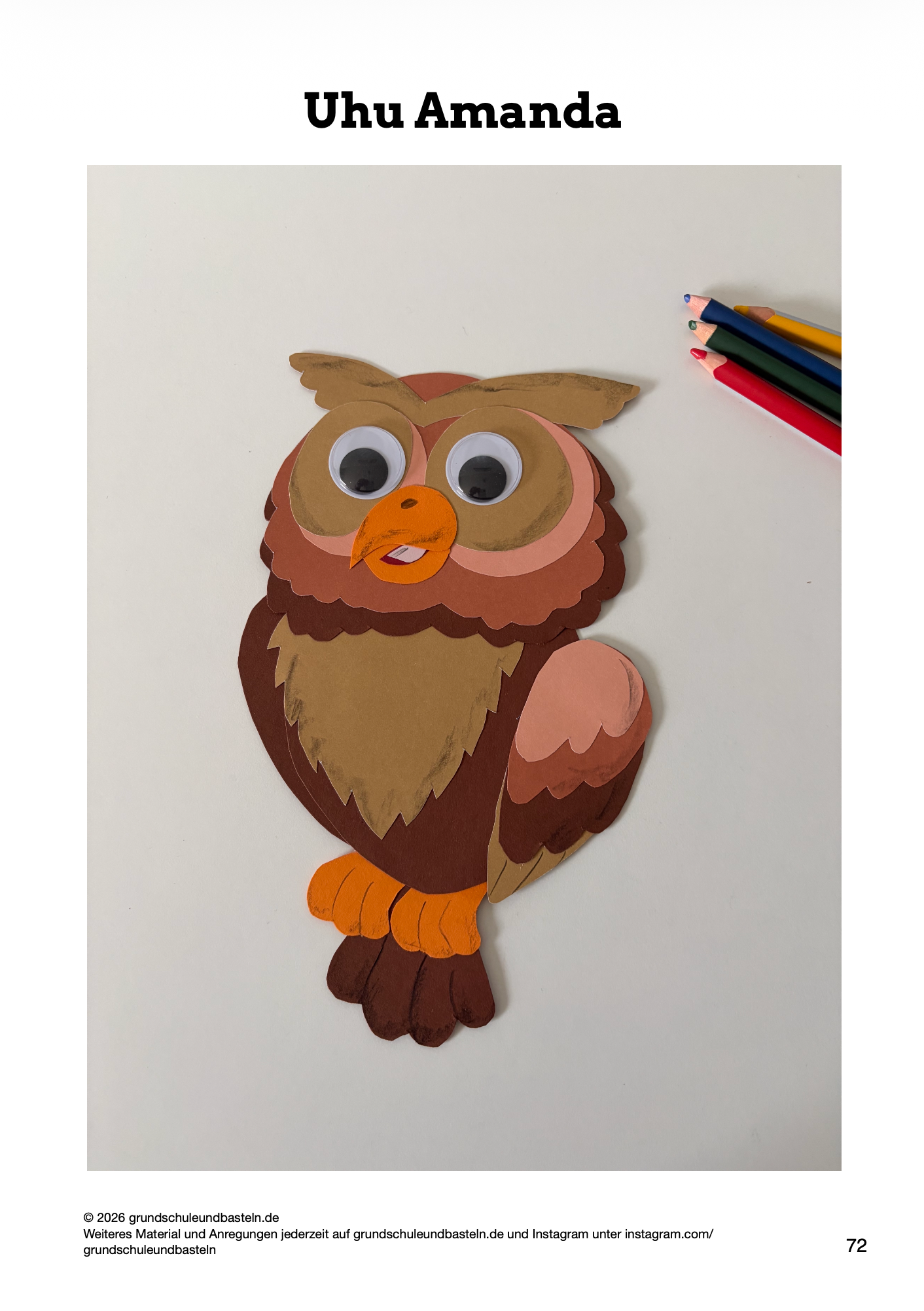 Bastelheft: Vögel