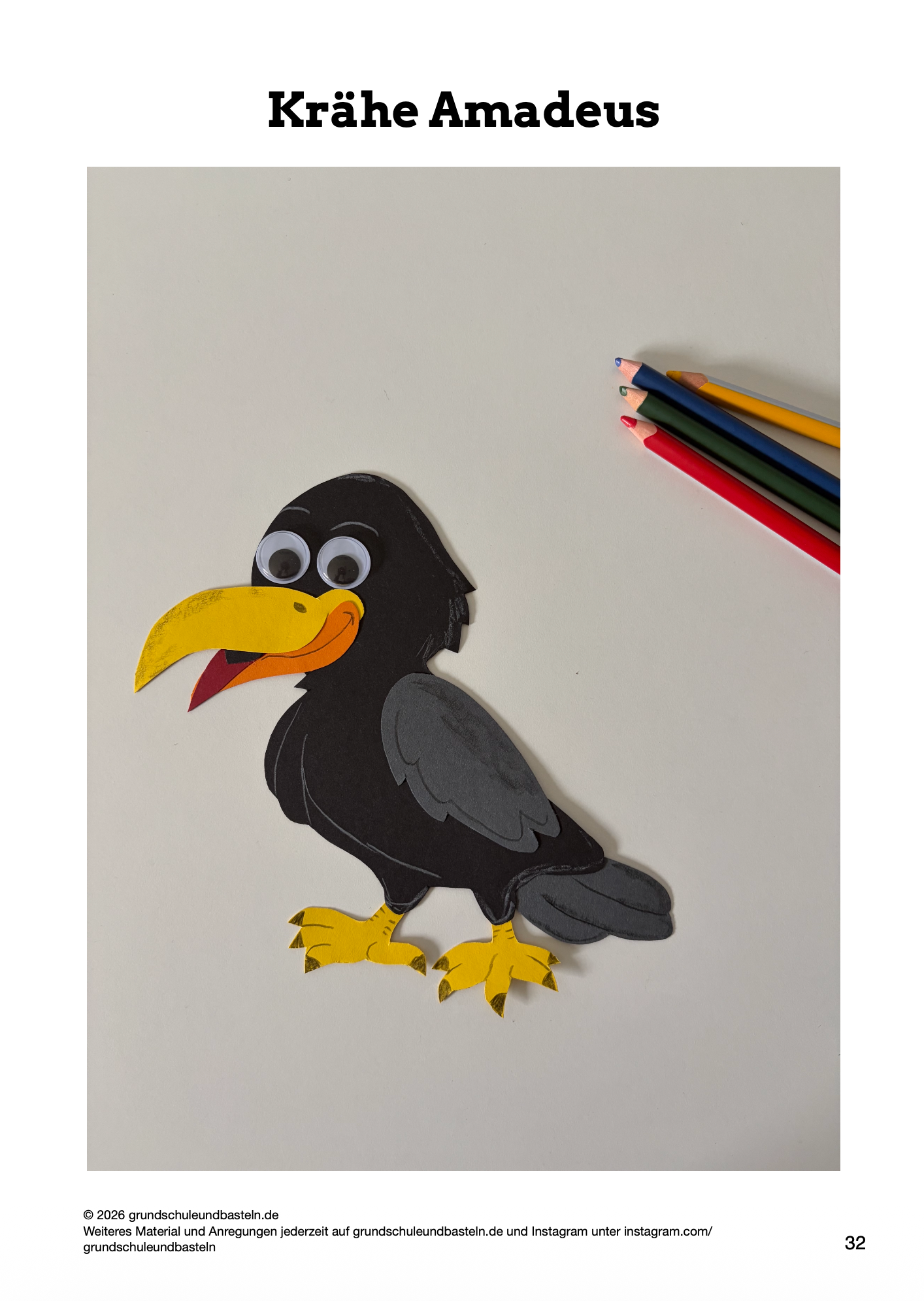 Bastelheft: Vögel