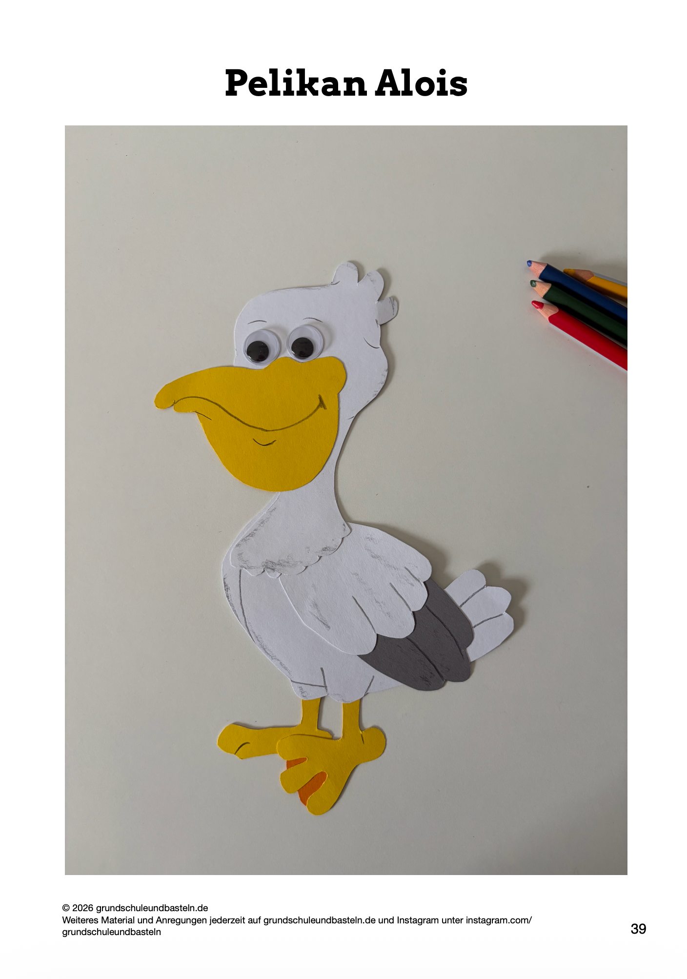 Bastelheft: Vögel