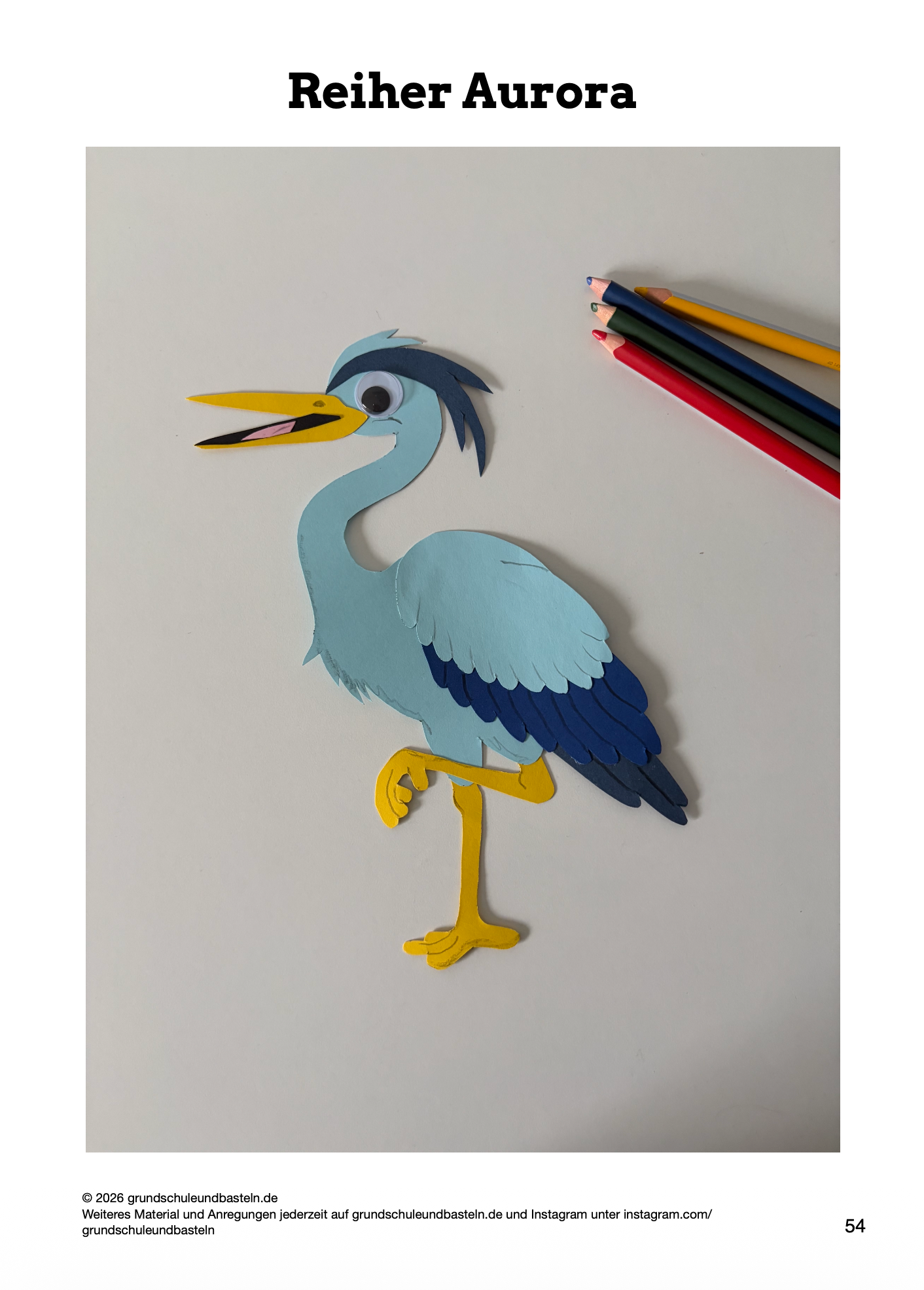 Bastelheft: Vögel