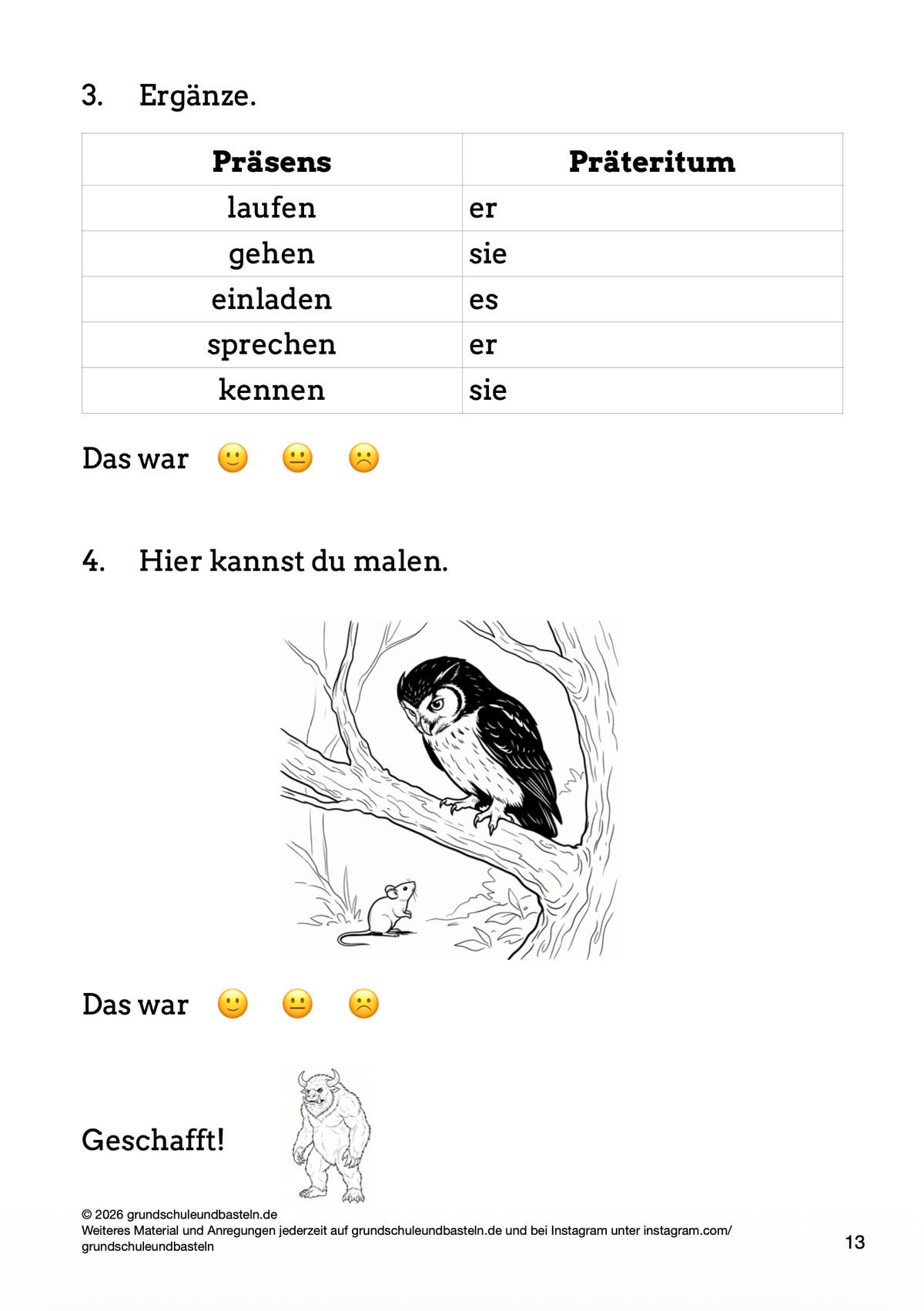 Begleitmaterial: Der Grüffelo