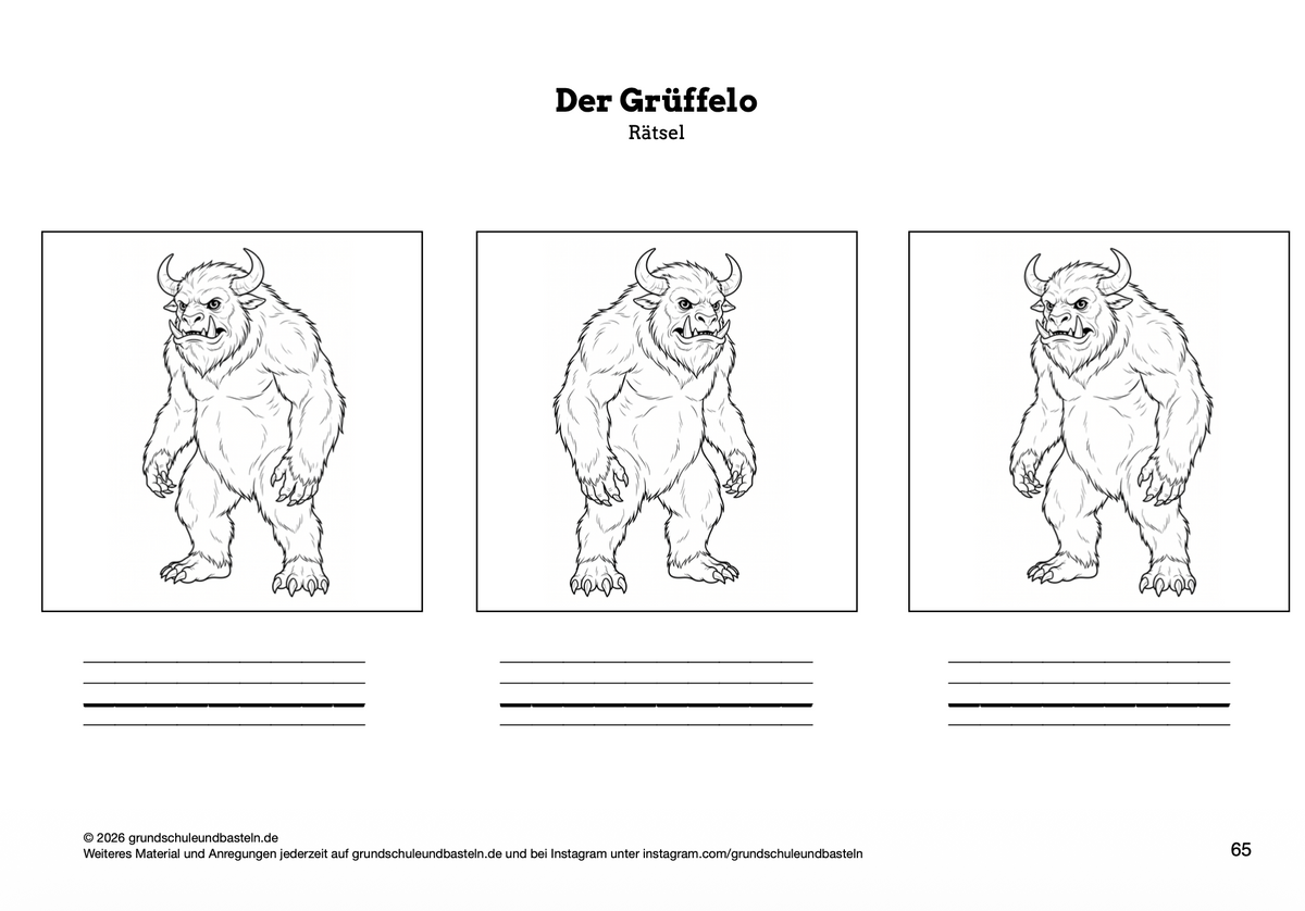 Begleitmaterial: Der Grüffelo