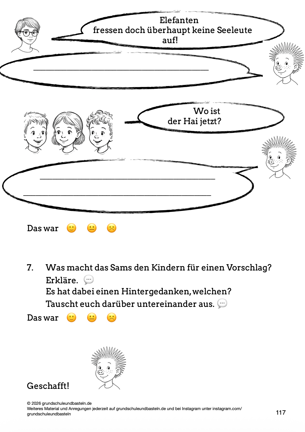 Begleitmaterial: Eine Woche voller Samstage